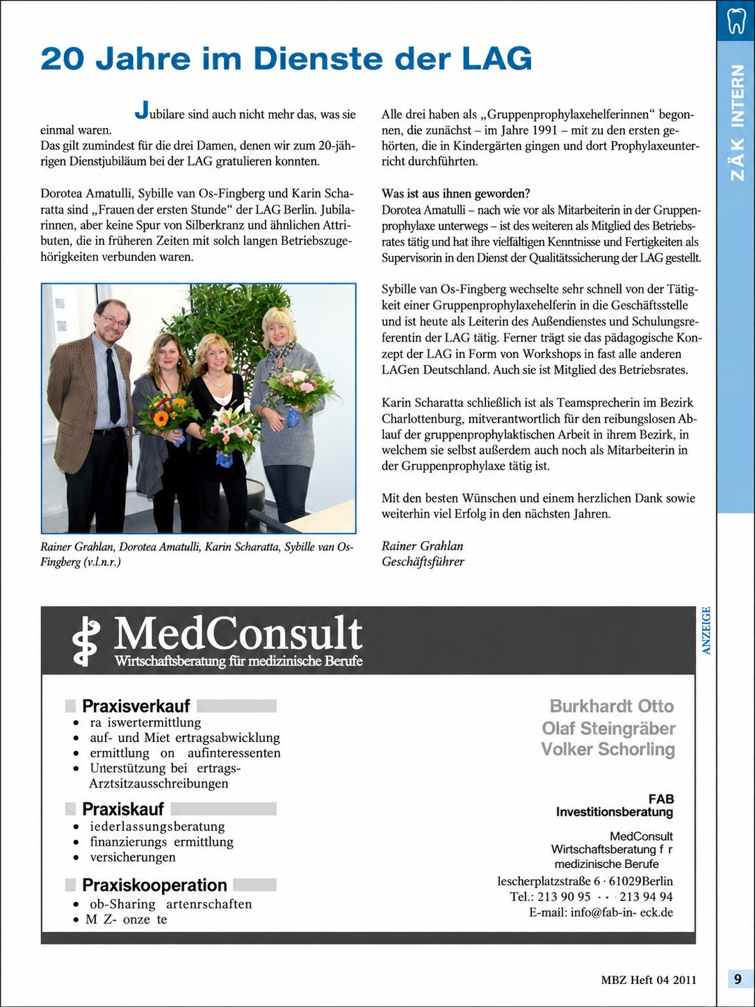 Gruppenprophylaxe in Berlin